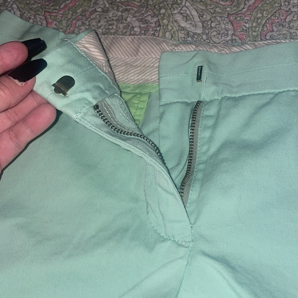J. Crew Chino, broke-in shorts in sz.8 color mint/pale green. - Picture 4 of 4